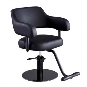 Silla de Peluquería Giratoria con Altura Ajustable, Base de Acero Inoxidable, Silla de Belleza para Peluquería, Venta al Por Mayor - Product Image 1