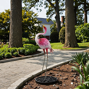 KD Design New Energy Bahe Heykelleri Canli Purple Mold Windmill Troninho Christmas Decorations Metal Garden Flamingo