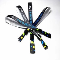 Bracelet en polyester imprimé personnalisé, événement, fête, bracelet en tissu personnalisé, bracelet tissé NFC RFID, bracelet de suivi GPS avec puce