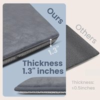 Tapis de jeu pour bébé en velours corail, 35 mm d'épaisseur, mousse à mémoire de forme rembourrée, antidérapant, imperméable, tapis de sol pour ramper