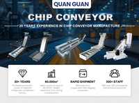 Convoyeur à copeaux de type grattoir personnalisé en usine, convoyeur à bande en acier articulée pour machine-outil CNC, sur mesure