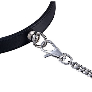 Slave Lord estilo europeo americano SexyTraction Pope Fun Collar botón hebilla cadena cuero collar gargantilla collar - Product Image 2