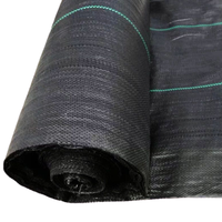 Rouleau de toile de paillage agricole en PP à prix attractif, durable, noir, anti-mauvaises herbes, perméable, respirant, durée de vie de 3 à 5 ans, 0,4 m x