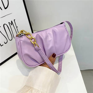I-0054 Fashion Designer <b>Summer</b> Female <b>Handbags</b> Pu Leather Underarm Bag Messenger Chain Shoulder Bags - Product Image 2