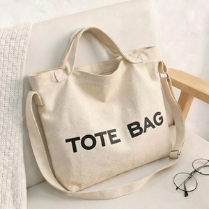 Canvas Tote <strong>Bag</strong> for Women Fashion Letter Print Shoulder <strong>Bag</strong> Large Capacity Durable Canvas Handbag Daily Shopping Travel School - Product Image 6