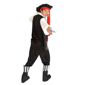 Costumes de films et de séries télévisées en gros, costumes d'Halloween, costume de pirate simple pour adultes, costume de cosplay de pirate des Caraïbes pour hommes - Product Image 3