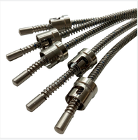Capteur de température en acier inoxydable IP65 OEM de type K/J/T/E/N/S/PT100/PT1000, thermocouple à baïonnette, sonde de 600 mm avec ressort pour réglage