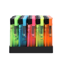 Briquets Électriques Jetables Économiques, Design Moderne et Élégant Semi-Enveloppé de Papier, en Plastique Coupe-Vent, Vente en Gros