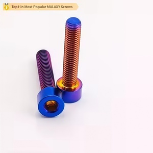 Titanium GR5 Socket Head Cap Bolts Anodized Blue Hex <b>Screws</b> <b>M3</b> M4 M6 M7 M8 M10 for Bike Modification - Product Image 2