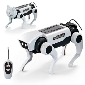 Vendita calda di simulazione realistica fatto da te a energia solare cane robotico <span class=keywords><strong>telecomandato</strong></span> cane Rc animali robotici giocattoli per bambini - Product Image 1