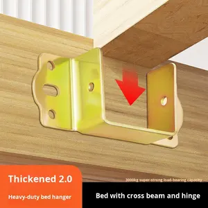 مفصلة أثاث فولاذية على شكل حرف U قابلة للتعديل مع إغلاق ناعم لربط زوايا غرفة المعيشة والسرير بتصميم عصري - Product Image 1