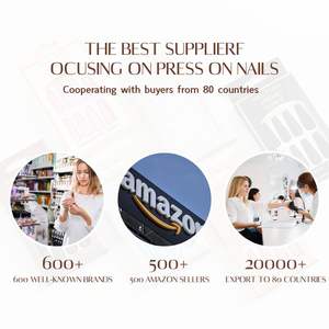 Venta al por mayor barato 3D prensa en las <span class=keywords><strong>uñas</strong></span> de alta calidad medio ataúd corazón perla francés punta <span class=keywords><strong>uñas</strong></span> manicura acrílico palo en las <span class=keywords><strong>uñas</strong></span> - Product Image 6