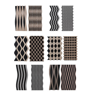 Paneles de <span class=keywords><strong>pared</strong></span> acústicos de fibra de poliéster personalizables Diseño moderno Aplicación de gimnasio <span class=keywords><strong>decorativo</strong></span> Diseño de modelo 3D Aislamiento acústico - Product Image 3