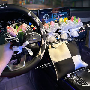 Bouquet de fleurs séchées pour voiture Clip d'aromathérapie Rafraîchisseur d'air Diffuseur de <span class=keywords><strong>parfum</strong></span> Décoration Accessoires d'intérieur de voiture - Product Image 6