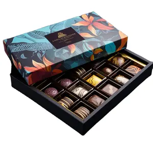 Personalizado luxo pré feito fita arcos presente para doce caixas festival chocolate embalagem caixa