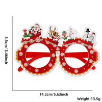 Lunettes décoratives en forme de train de Noël, accessoire photo festif pour les réunions de famille, les fêtes de Noël et les célébrations du Nouvel An