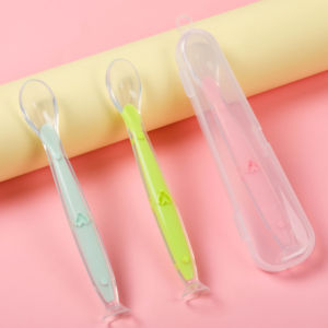 Di alta qualità in silicone cucchiaio e forchetta Set di nuovi disegni ventosa tipo per i più piccoli - Product Image 2