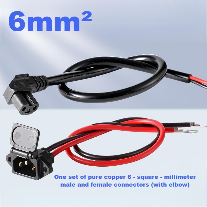 6mm² Male & Female Connectors (1 Set)