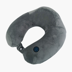 U Shape Memory Foam Travel <b>Pillow</b> Neck Support Portable Vibrating Cervical Massage <b>Pillow</b> For High Speed Rail <b>Nap</b> - Product Image 4
