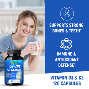 Cápsulas de Vitamina D3 y K2 Directas de Fábrica para Fortalecer Huesos y Dientes con Cápsulas de Vitaminas - Product Image 4