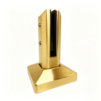 Condibe Poolzaun Matt Gebürstetes Gold Verstellbarer Glas-Spigot