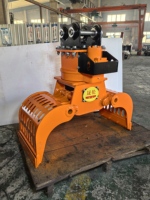 Attache de grappin rotatif hydraulique SLN pour excavatrice de 3 à 25 tonnes, pour la manutention de bois et de grumes, machine forestière