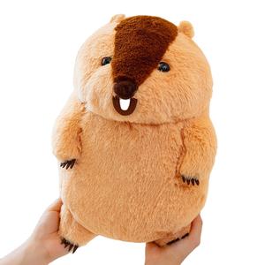 Venta caliente lindo diseño juguetes Marmot Kawaii peluche logotipo personalizado juguetes peluche Animal relleno - Product Image 1