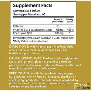 <b>CoQ10</b> <b>200mg</b> Supplement for Adults Support Heart Health Ubiquinol <b>CoQ10</b> 60 Softgels - Product Image 2