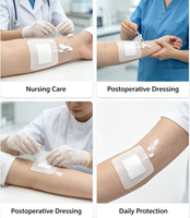 Pansement adhésif transparent stérile en rouleau, ruban chirurgical souple pour soins post-opératoires, facile à retirer, usage hospitalier