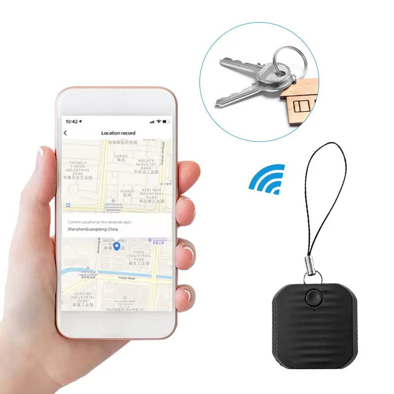 2023 Hot Sell Anti Lost Alarm Mini Whistle Keyfinder Locator Smart Tuya Bluetooth Key Finder Device For Anti Lost Key