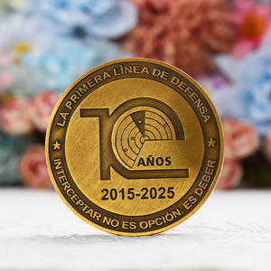 Moneda Conmemorativa <span class=keywords><strong>Antigua</strong></span> de Metal, Personalizable con Grabado, Monedas en Blanco para Estampado, Monedas Antiguas con Baño de Oro 3D, Muestra Gratuita - Product Image 2