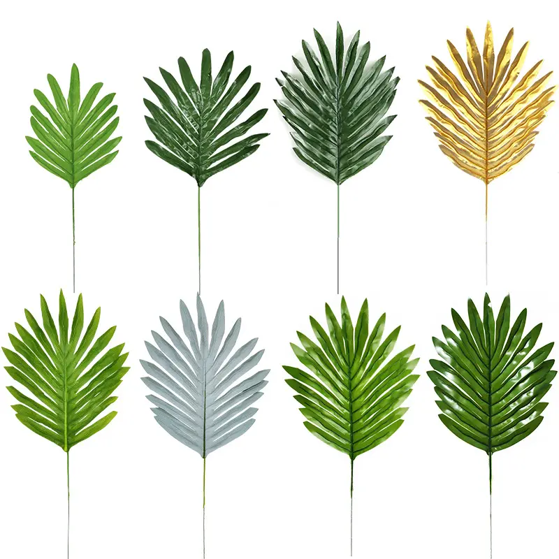 Decoración de Año Nuevo 2024 hecho a mano colorido ramo de eucalipto de seda Artificial ramas de imitación verde para Decoración de mesa de boda palmeras