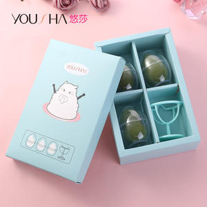 Éponge de maquillage Yusha en forme de gourde, double usage, en polyuréthane hydrophile, houppette douce pour application du maquillage sur le visage YF191 - Product Image 3