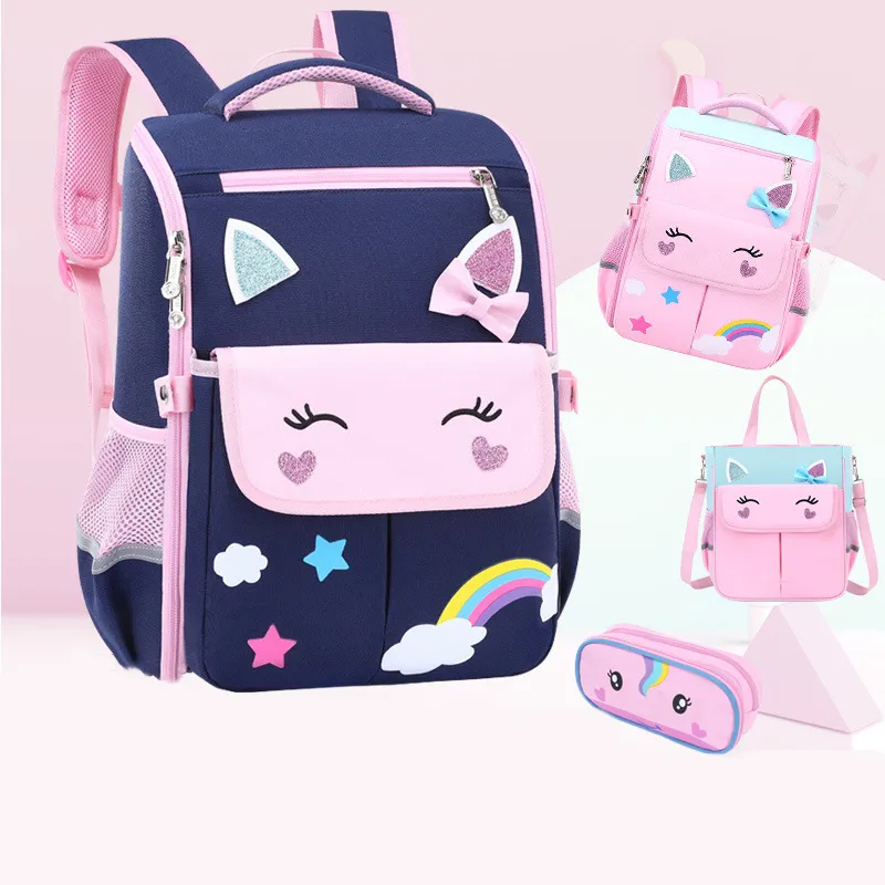 Sac à dos imperméable pour enfant, licorne rose, vente en gros, cartable, vente en gros