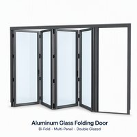Porte coulissante en verre aluminium du sol au plafond, design moderne, écoénergétique, étanche, pour salon et patio, avec cadre robuste