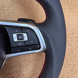 Volant de voiture en fibre de carbone personnalisé pour <span class=keywords><strong>Volkswagen</strong></span> Bora Sagitar Magotan Golf 6 Golf 7 Lingdu Tanyue Tange GTI MK7 - Product Image 4