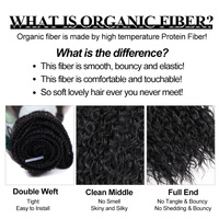Extensions de Cheveux Synthétiques Afro, Lot de 9 Pièces, Très Longues 30 Pouces, Lisses et Bouclées, Tissage de Cheveux Doux en Fibre Résistante à la Chaleur