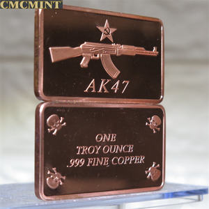 Boş paralar bakır 1 Oz 999 ince bakır çubuk gel al AK47 eski bakır paraları - Product Image 6