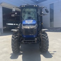 Tracteur agricole 4x4 de 90 ch avec moteur YTO, cabine climatisée, pour jardin et exploitation agricole