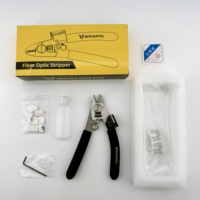 Pince à dénuder Miller 6-en-1 pour fibre optique, dénudeur de gaine à 3 trous + coupe + nettoyage, outil de connexion à froid FTTH