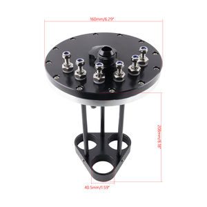 ขายึดปั๊มน้ำมันเชื้อเพลิงอะลูมิเนียมแบบ Universal Single Twin Triple Billet สำหรับถังน้ำมันเชื้อเพลิง ใช้ได้กับปั๊มขนาด 39-40 มม. รุ่น GSS34x GSS35x 460 525 HEP-12-BK - Product Image 6