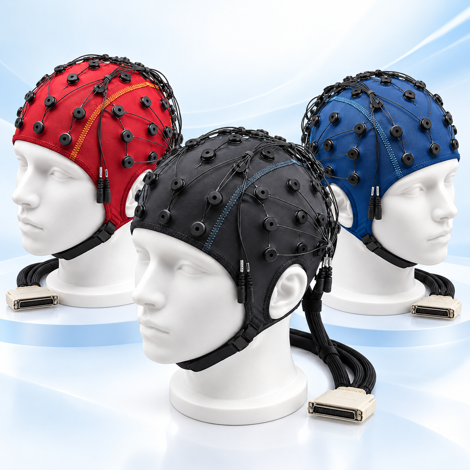 EEG Electrode Cap with Ag/AgCl Sintered Electrodes 32-128 Channels ...