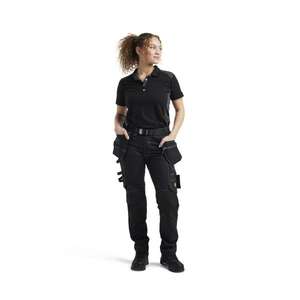 BLAKLADER - 713013709900C32 <b>Women</b>’s craftsman <b>trousers</b> with <b>stretch</b> Black - EAN 7330509857922 WORK <b>TROUSERS</b> CARGO WORK <b>TROUSERS</b> - Product Image 3