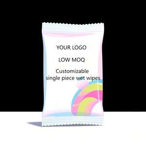 Échantillons gratuits, impression personnalisée, lingettes parfumées écologiques, lingettes individuelles emballées, lingettes humides pour les compagnies aériennes, lingettes nettoyantes pour hôtel - Product Image 5