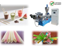 Máquina para Fabricar Pajitas Comestibles Biodegradables de Paja de Arroz Natural, Capacidad de 100-150 kg/h, Funciona con Electricidad/Gas/Vapor