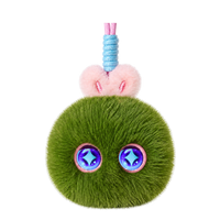 Pendentif de sac Lapin en peluche IA, avec fonction de chat vocal intelligent, yeux LED expressifs, porte-clés portable, cadeau Kawaii pour filles