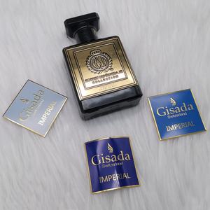 Custom Adhesive Metal Wine/Perfume Logo <b>Sticker</b> <b>Label</b> Embossed Aluminum with Craft Use for Candle & Crafts - Product Image 3