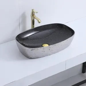 Ceramic Sink Double Vanity Basin For Bathroom Caninet Factory