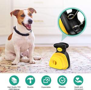 Pet Poop seçici plastik katlanır Pet Pooper Scooper çanta ile - Product Image 5