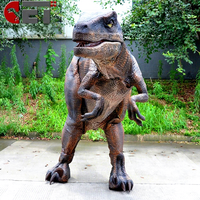 Costume de dinosaure animatronique léger en éponge grandeur nature pour usage extérieur et intérieur, idéal pour centres commerciaux et événements publics - Vente chaude directe usine